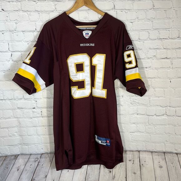 Kerrigan #91 Washington Redskins On Field Jersey Men XL Reebok NFL Equipment - Picture 1 of 9